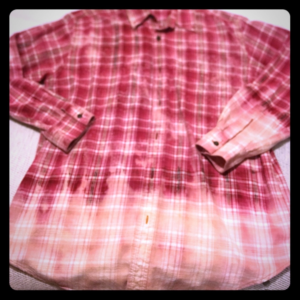 Tie dyed flannel